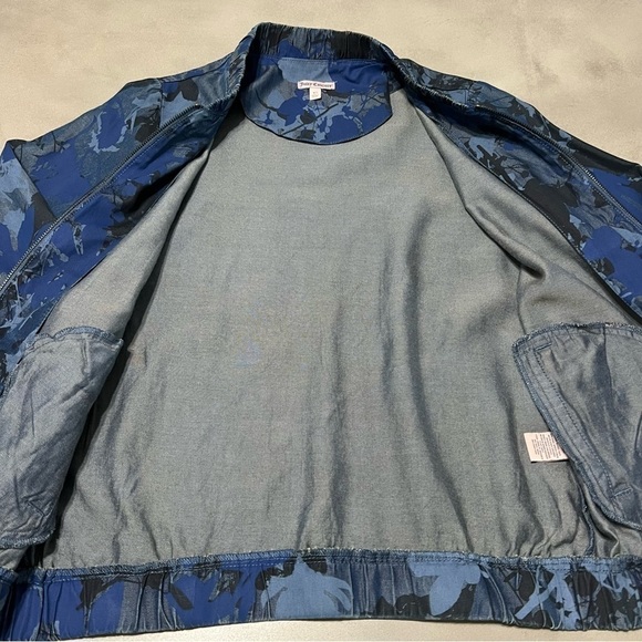 JUICY COUTURE Chambray Floral Bomber Jacket - Picture 7 of 8